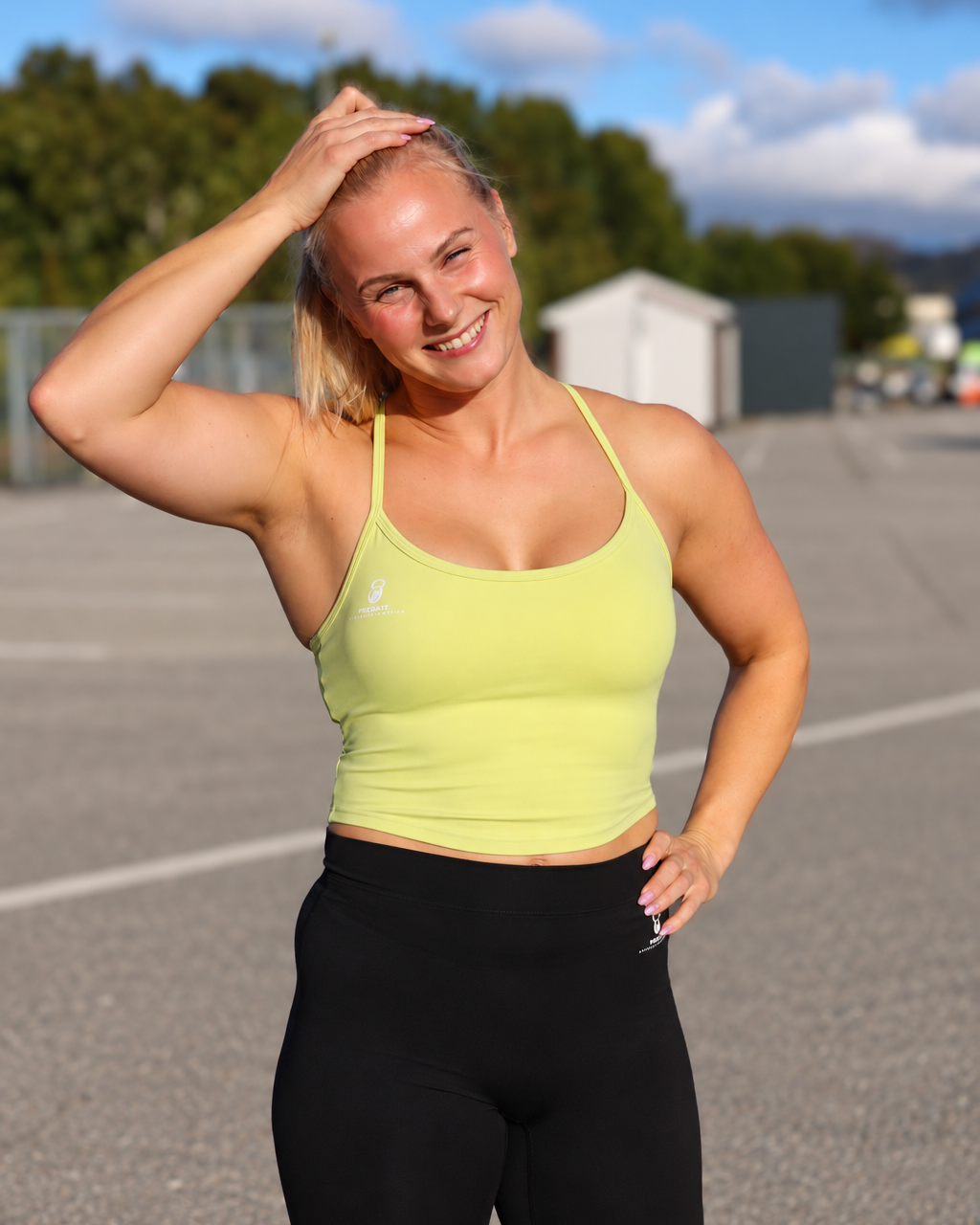 Predafit Yellow Crop Top