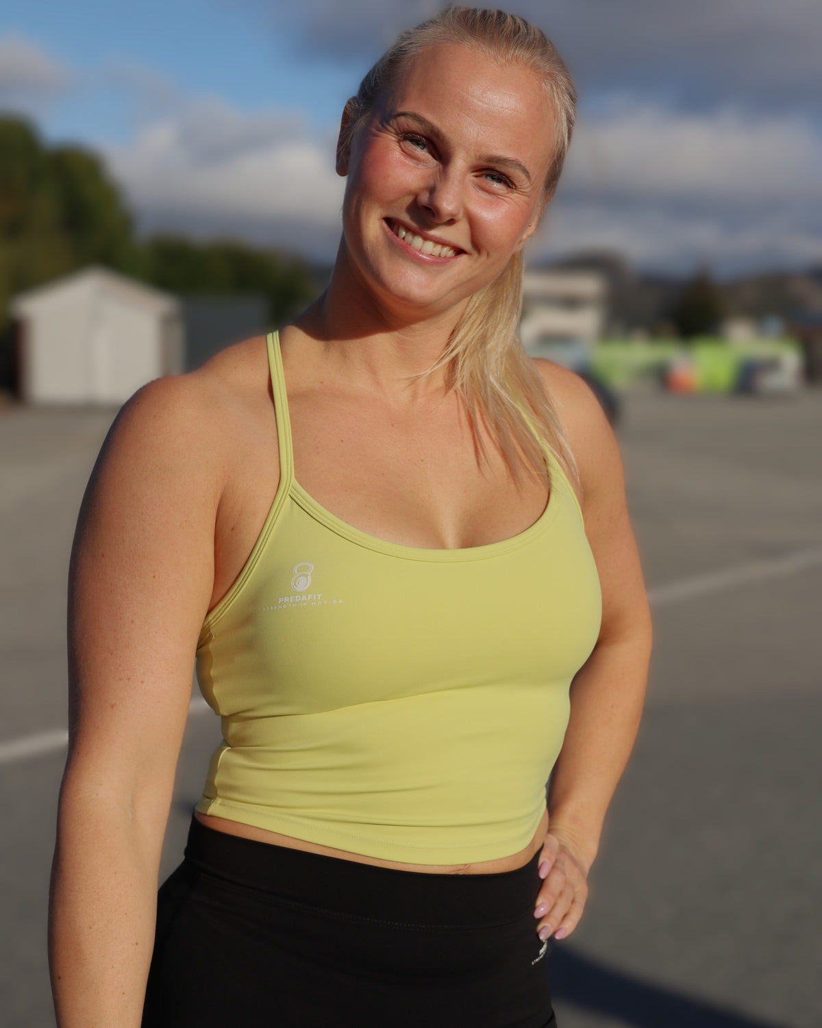 Predafit Yellow Crop Top