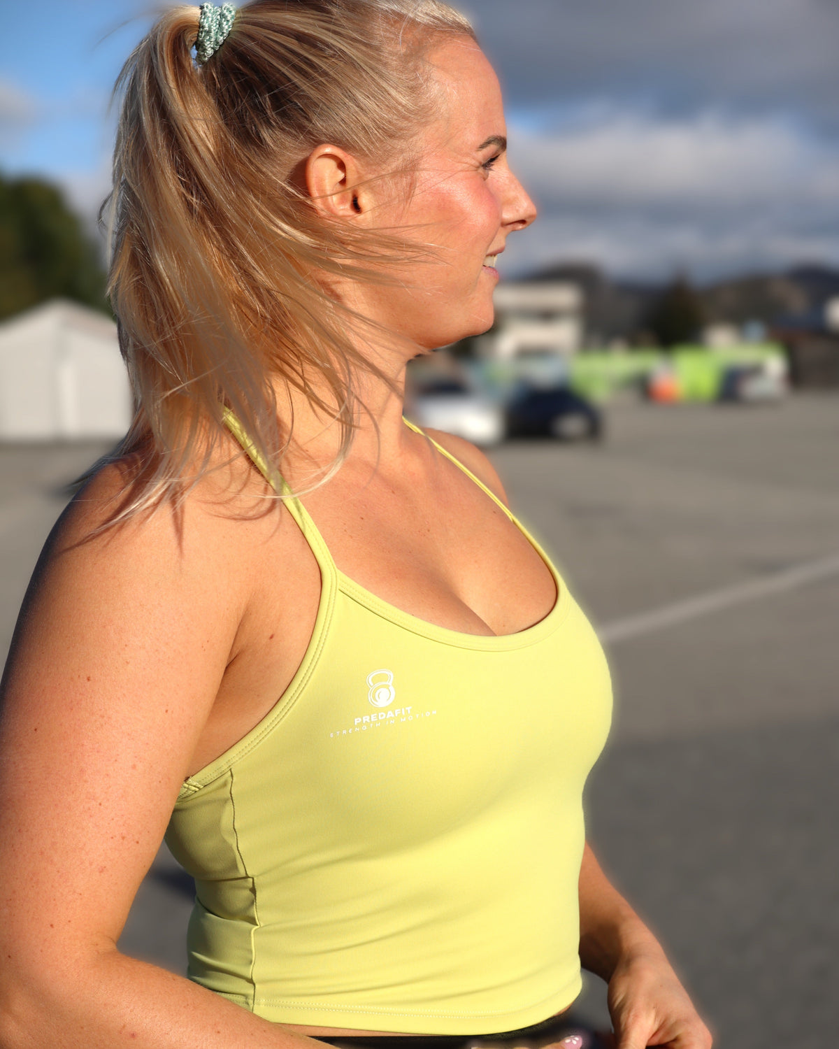 Predafit Yellow Crop Top