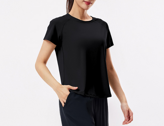 Power Mesh Sport Tee - Pustende Trenings-T-skjorte Dame